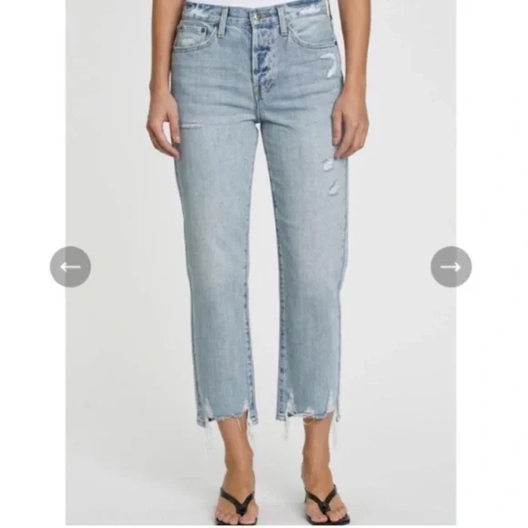 NWT Pistola Charlie Ripped Straight-Leg Jeans in Ruthless sz 31 - Picture 4 of 10